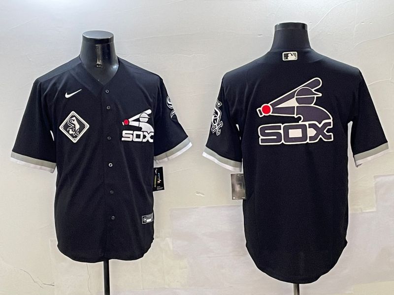 Men Chicago White Sox Blank Black Game Fashion 2025 Nike MLB Jersey style 6